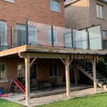 deck topless glass railings toronto