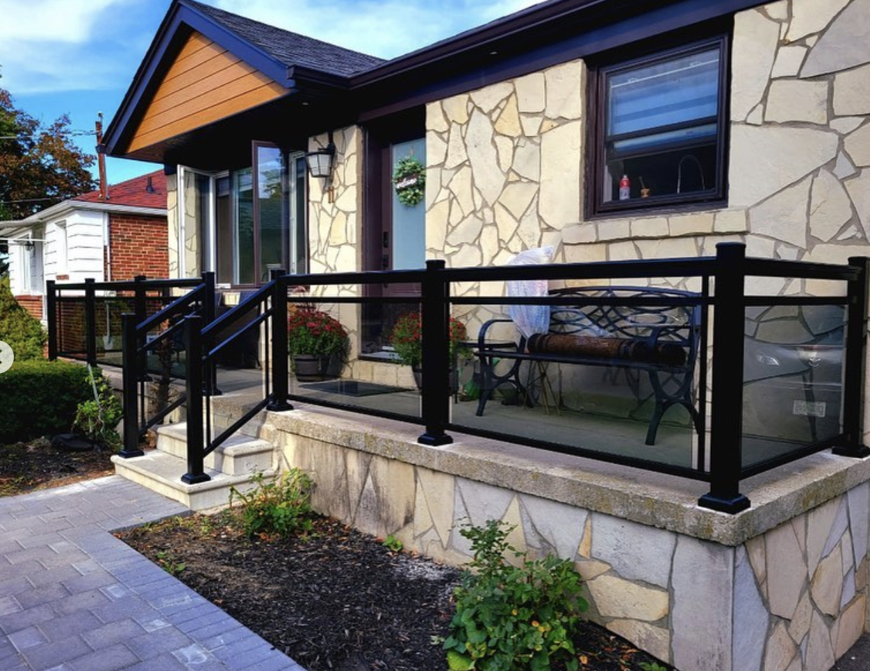 tinted glass railings toronto