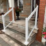 white glass railing toronto